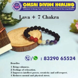 Lava + 7 Chakra Bracelet